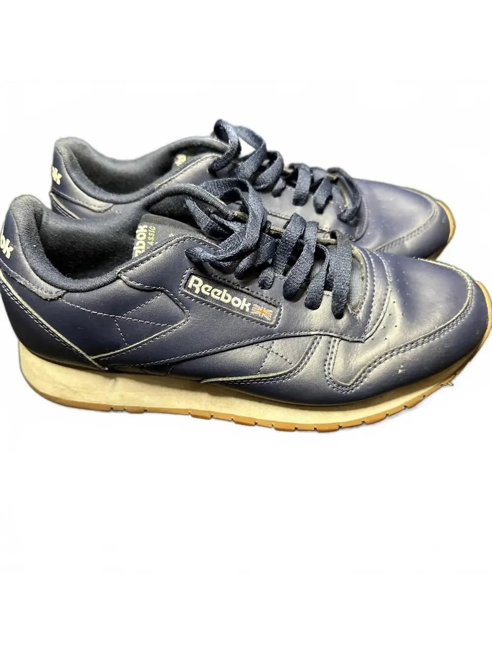 Reebok Classic Leather Vector Navy Gum Men's Low Top Sneakers
